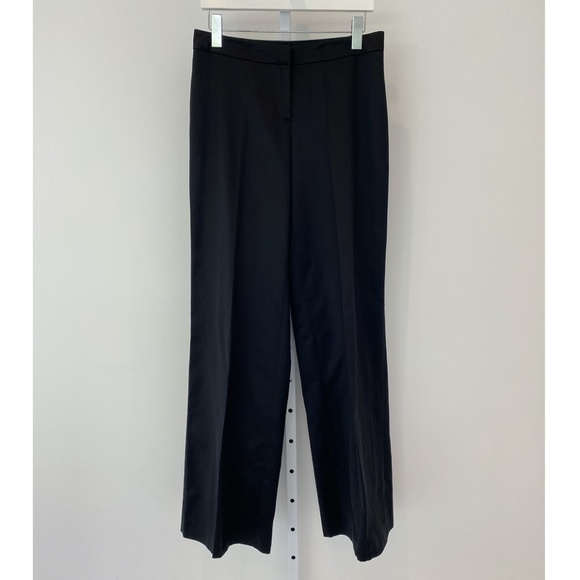 EMILIO PUCCI BLACK COTTON SILK TROUSERS SIZE IT 44 / US 10 NWTS! - Picture 1 of 17